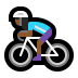 🚴🏾‍♀️ woman biking: medium-dark skin tone display on Windows